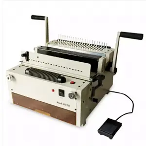 4 in 1 6918 Comb Wire 3:1 Wire 2:1 Coil Electric power wire coil comb 46 hole paper punching binding machine