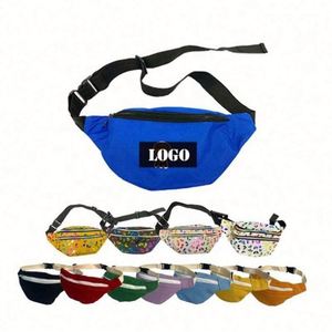 Riñonera Grande de Nailon Personalizada con Bordado de Leopardo, Cierre de Cremallera Unisex para Negocios, Deportes, Viajes, Logotipo Personalizado - Product Image 1