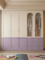Armoire de chambre/salon modulaire moderne sur mesure avec 2 tiroirs, éclairage LED, grande capacité, meubles pour la maison