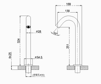 HY-173D haute qualité col de cygne électrique capteur robinet d'eau sans contact pont salle de bain évier hôtel lavabo cuisine utilisation-modèle