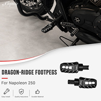 Repose-pieds antidérapants larges Benda Napoleon 250 en aluminium CNC, pièces de modification pour moto