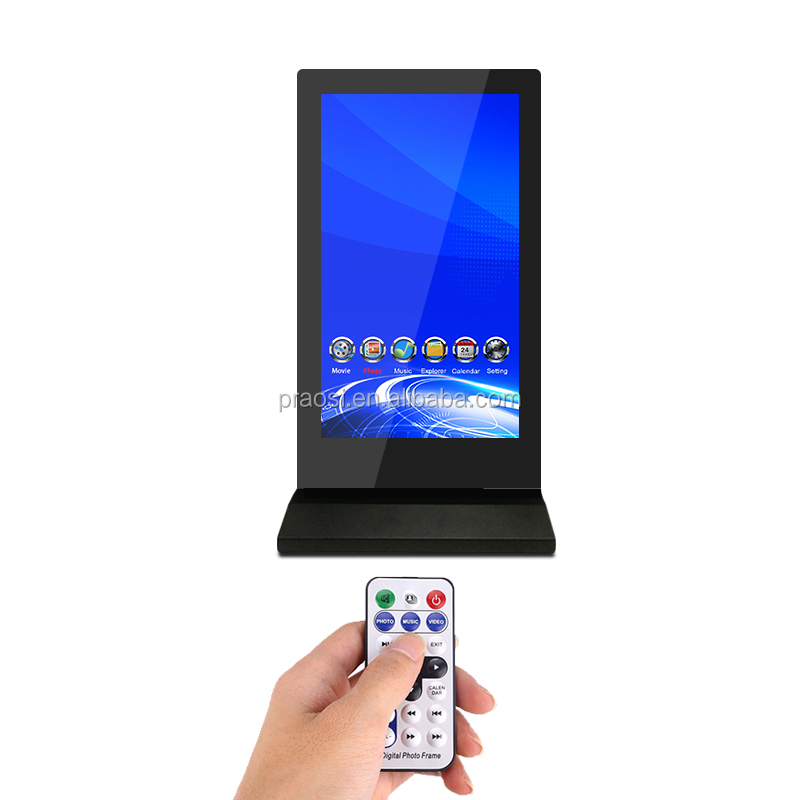 Digital Photo Frame 18.5 Inch HD 1366x768 IPS Screen Advertising Display 9:10 Videos Player With Remote Control High Resolution