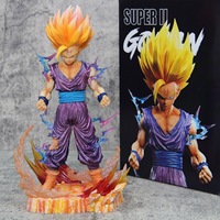 Figuras de Acción de PVC de Goku de Dragon Ball con Luz, Estatuas con Efecto de Daño de Batalla, Postura de Combate, Adornos Decorativos