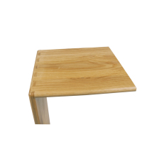 Table basse en chêne blanc massif en forme de C Console en bois antique rustique pour la maison ou la salle à manger Meubles de salon de style moderne