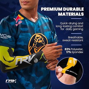 Manchons de bras de sport pour joueurs personnalisés Protection UV manchons de bras en soie de glace manchons de bras pour <span class=keywords><strong>sports</strong></span> électroniques - Product Image 4