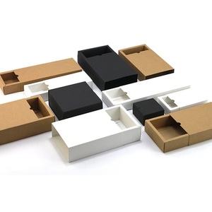 Gấp Trượt Sóng Kết Cấu Kẹo Cookie Trà Hộp Bao Bì Quà Tặng Biểu Tượng Tùy Chỉnh Kraft Paper Drawer Box - Product Image 5