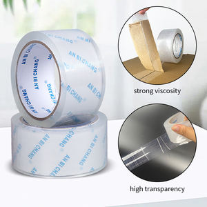 Ruban adhésif d'emballage transparent résistant <span class=keywords><strong>à</strong></span> la chaleur, <span class=keywords><strong>à</strong></span> usage intensif, simple face, 45 mm x 200 m, imperméable, en BOPP - Product Image 3