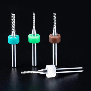 Fraise à queue de poisson en acier au tungstène 0,2-1 mm à 2 cannelures pour gravure miniature de circuits imprimés - Product Image 2