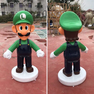 <span class=keywords><strong>2023</strong></span> venta al por mayor al aire libre dibujos animados trabajador personaje tamaño real fibra de vidrio superhéroe <span class=keywords><strong>Mario</strong></span> estatua colorido Metal plateado hecho a mano - Product Image 5
