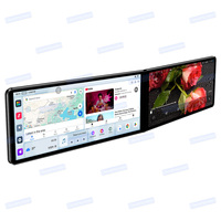 Reproductor de Radio para coche Android con pantalla dual de 12,3 pulgadas, navegación GPS para coche con Playstore BT, reproductor Multimedia de DVD Carplay