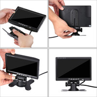 7 "pouces TFT LCD 800*480 HD écran moniteur affichage pour CCTV voiture véhicule vue arrière caméra de recul vidéo de recul