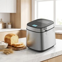 Machine à pain arabe intelligente SC-3206 Shinechef, machine à pain sans gluten avec distributeur automatique de fruits et de noix et balance numérique intégrée