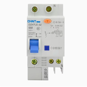 Chint สวิตช์ <span class=keywords><strong>DZ47LE</strong></span> 63A 1P 2P 3P + N 4P 10/16/20/<span class=keywords><strong>32</strong></span>/60A เบรกเกอร์วงจร63 - Product Image 1