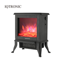 Cheminée électrique IQTRONIC pour intérieur, chauffage par quartz, télécommande, protection contre la surchauffe, poêle électrique