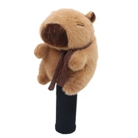 Housse de tête de club de golf en peluche et tricotée motif Capybara pour No. 3 & No. Conception de protection 5 Woods