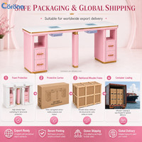 Fournisseur de solutions complètes pour salons de beauté OEM, mobilier professionnel pour salons de manucure, table de manucure avec armoire de rangement