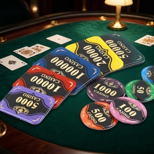 Jetons de poker rectangulaires en acrylique ChenWinKing, personnalisables, à faible MOQ, impression numérique, durables, écologiques, <span class=keywords><strong>50</strong></span>, 45, 43 mm, options de tailles - Product Image 2
