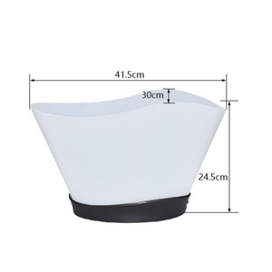Secchio di bottiglia di birra con logo personalizzato all'ingrosso LED luminoso Belvedere Cooler bar vino Champagne in plastica secchiello per il ghiaccio