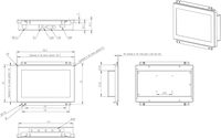 Nuevo Monitor Táctil Capacitivo de Marco Abierto de 7 Pulgadas, Táctil de 10 Puntos, 1024x600, 300 Nits, Pantalla Impermeable IP65, Montaje en Panel VESA