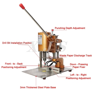 Perforadora Eléctrica <span class=keywords><strong>de</strong></span> un Solo Orificio para Etiquetas, Perforadora <span class=keywords><strong>de</strong></span> Hojas Sueltas, Perforadora <span class=keywords><strong>de</strong></span> Papel - Product Image 5