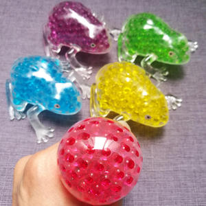 Jincan Sensory Beaded Frog Toy Pressure Relief TPR Soft Glue <b>Bead</b> Ball Frog Vent Kids Toys - Product Image 4