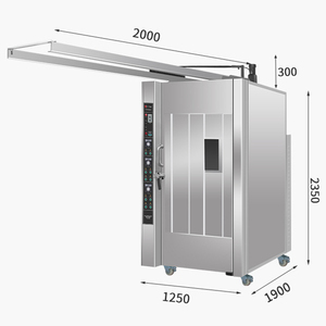 <span class=keywords><strong>Horno</strong></span> <span class=keywords><strong>asado</strong></span> a gas de pato cerdo de gran capacidad de acero inoxidable para equipo de cocina - Product Image 6