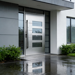 Nuovo design italiano moda design moderno <span class=keywords><strong>Russia</strong></span> modello di prima classe sicurezza in acciaio metallo ingresso anteriore porta a bilico prezzo - Product Image 6