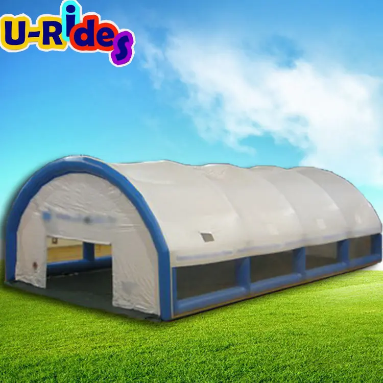 Tienda inflable impermeable para eventos, 0,9mm, PVC, personalizado, gigante, soplado, almacén, pista de tenis, aire hermético sellado