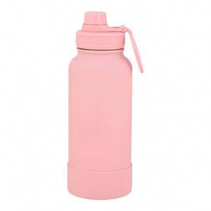 Bouteilles d'eau de sport de grande capacité 1000ML avec logo personnalisé, gobelet portable en acier inoxydable à double paroi pour l'extérieur avec couvercle - Product Image 2