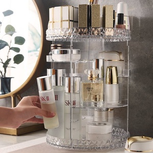 360 Rotating Acrylic Makeup Organiser, Multi-function Adjustable Spinning Holder, Storage Cosmetic - Product Image 3