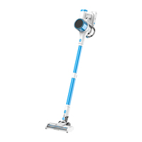 Aspirateur Balai Sans Fil Vertical pour Sols, Puissance d'Aspiration Élevée 13kPa, Batterie Rechargeable, Autonomie de 45 Min, Lumières LED