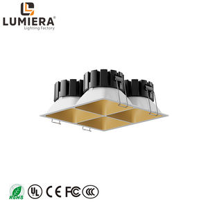 Downlights ambientales LED 4x4 9 pulgadas agujero fuerte 12W20W30W CCT techo empotrado iluminación puntual para Hotel Villa foco hogar Oficina - Product Image 1