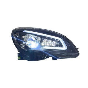 Faros Delanteros <span class=keywords><strong>Mercedes</strong></span>-Benz W204 Grado <span class=keywords><strong>C</strong></span> para C180/C200/C260, 12V 6000K LED, Luces Intermitentes y de Posición Fluidas, Nuevos - Product Image 4