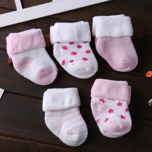 <span class=keywords><strong>Chaussettes</strong></span> d'Hiver Chaudes en Coton Bouclettes Françaises pour Bébé, Garçon et Fille, Nouveau-né (0-3 et 6-12 Mois) - Vente en Gros - Product Image 5
