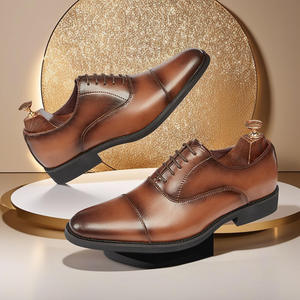 Zapatos Oxford Formales de Punta Puntiaguda para Hombre, Estilo Nuevo, Zapatos de Negocios Duraderos de Estilo Italiano, Zapatos de Vestir de Cuero para Hombre y Oxfords - Product Image 6