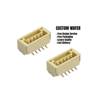 Conector de Alimentación JST GH Compatible, Paso de 1.25mm, 2P-6P, Terminal de Crimpado de Cabezal de Pin en Ángulo Recto SMT para PCB, 125V/250V 1-6A