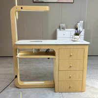 Chariot jetable Portable Art Mat lampe Salon bureau et chaise ensemble Tech manucure meubles Table à ongles pour ongles