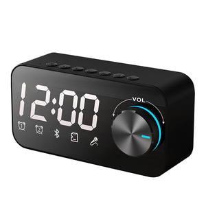 Music Player <b>LED</b> Speaker with Digital Display Card Alarm <b>Clock</b> Reloj Speaker Digital Desk Table <b>Clock</b> - Product Image 1