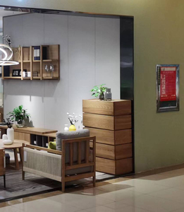 Cajones de madera maciza para dormitorio y sala de estar, armarios apilables de almacenamiento, mesa lateral de madera natural - Product Image 3