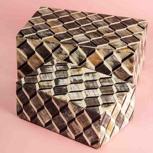 Boîte à bijoux de rangement en incrustation d'os faite à la main pour la décoration intérieure Boîtes de rangement de bijoux en corne et MDF de haute qualité Best-seller - Product Image 1