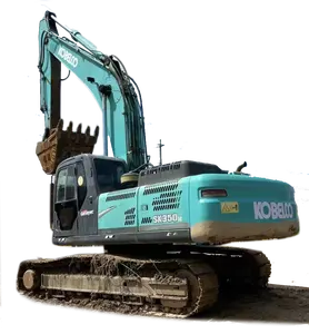 Mesin penggali hidrolik, mesin ekskavator Mini Kobelco Sk350 bekas, mesin ekskavator Mini 35Ton