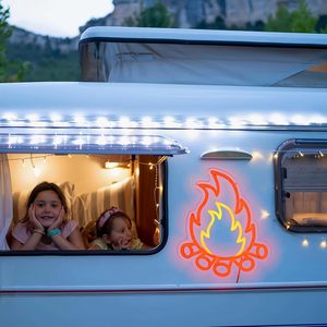 Lửa trại biểu tượng tùy chỉnh <span class=keywords><strong>LED</strong></span> ánh sáng Neon dấu hiệu cho quảng cáo tường trang trí nội thất cho nhà trung tâm mua sắm Bar Đảng Wedding Văn Phòng TrườNg - Product Image 3