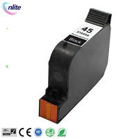Kartrid Tinta Inkjet Hitam Remanufaktur untuk Printer Hp Deskjet 710c 830c 51645a 45 45si 45ai 45a