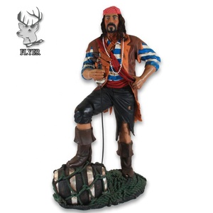 Statua in Vetroresina a Grandezza Naturale Personaggio dei <span class=keywords><strong>Pirati</strong></span> dei <span class=keywords><strong>Caraibi</strong></span> Scultura in Resina - Product Image 4