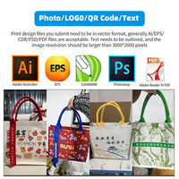 Bolsa de Lona Personalizada de Doble Estilo, Reutilizable, Ecológica, Promocional, con Logotipo Personalizado para Empresas y Eventos, OEM ODM