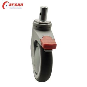 Griff ring M22 * 40mmTPR Rollen für Krankenhaus ausrüstung Medizinische Lenk rollen mit langem Stiel und Zentral verriegelung OEM anpassbar - Product Image 5