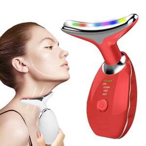 Handheld Facial and <b>Neck</b> <b>Massager</b> Multifunctional Rechargeable Beauty Device for Home Skin Care and SPA Use - Product Image 1