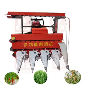 Multifunctional household millet, forage, alfalfa, corn stalk harvester machine , rice wheat reaping machine