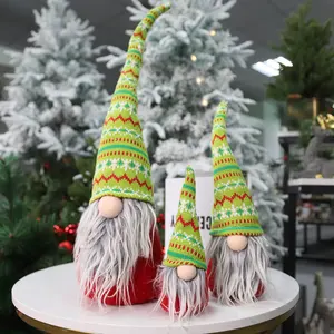 Redeco Wholesale Product Christmas Santa Claus Home Plush Decoration Simple Elf Dwarf For Gifts Home Decorations