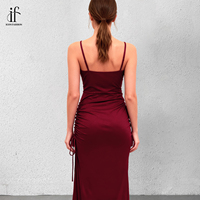 Nouvelle robe de soirée chic à col en V et fente - Robe de soirée élégante et chic